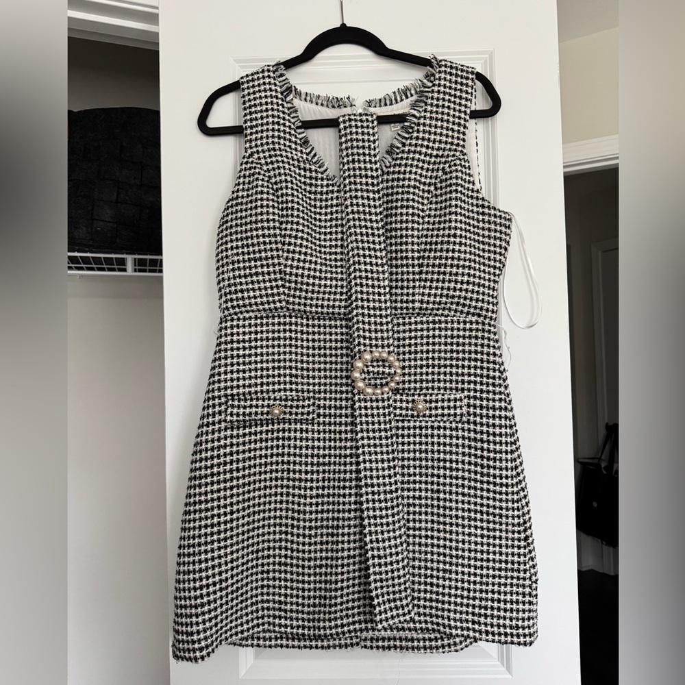 Chanel inspired tweed dress
